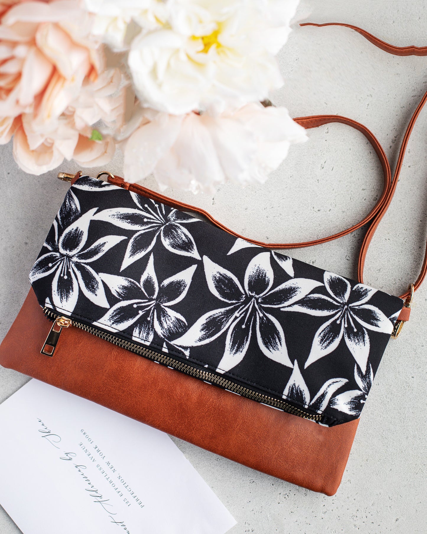 Clutch Bag with Removable Crossbody Strap
