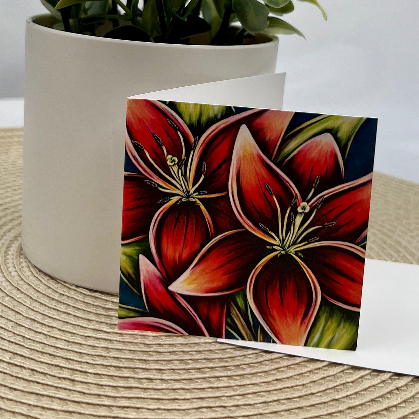 Blank Floral Mini Cards